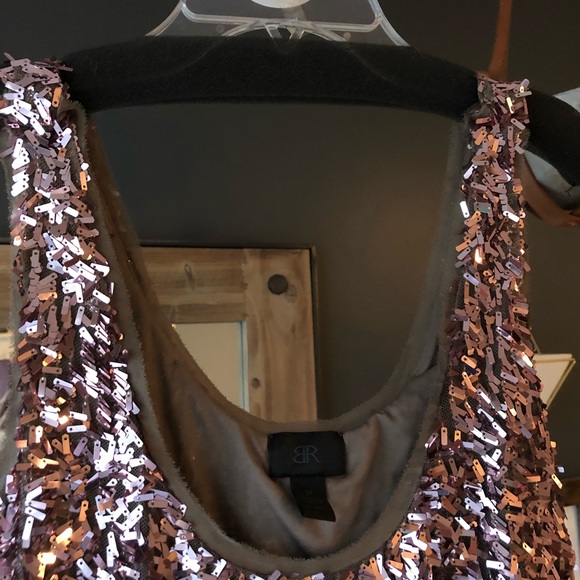 Banana Republic Rose Gold Sequin Cocktail Dress - Picture 3 of 4